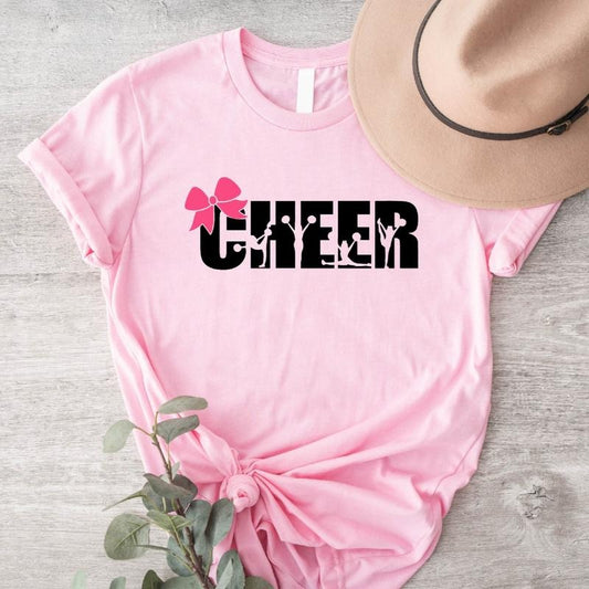 Cheer T-Shirt, Cheering Girls Shirt, Game Matching Day Tee, Cheerleader Tee, Sport Lover Gift Tee