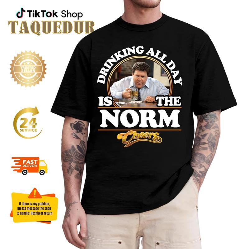 Cheers - Norm Shirt, Memories George Wendt Cheers Classic T-Shirt, Comedy Show, Cheers TV Show, TV Show Shirt