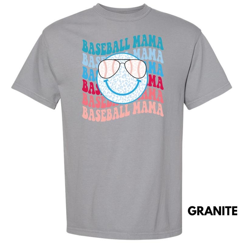 Cheetah Baseball Mama Comfort Colors T-Shirt 'NLB'