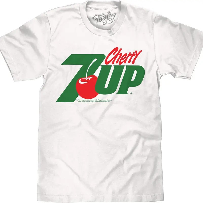 Cherry 7UP Soda T-Shirt - White