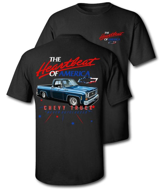 Chevy Truck Never Outclassed Tee Red White & Royal Blue Edition Heather Rust Short Sleeve Crewneck Casual Graphic Top for Fans Menswear Polyester Streetwear Biker Tropical Shortsleeve Tshirt Man Made in USA Vintage Classic Crewneck T-Shirt