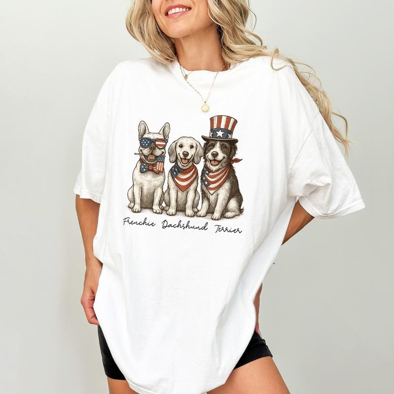 ChicCotton Subtle FDT Comfort Colors Shirt, Frenchie Dachshund Terrier Sarcastic T-shirt, Funny Sarcastic Dog Mom Outfits, Sarcastic 4th Of July Tee