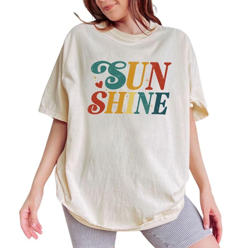 ChicCotton Sunshine Comfort Colors Shirt, Beach Life T-shirt, Beach Vibes Graphic Tee, Summer Vibes Clothing, Summer Outfits, Summer Gift For Her