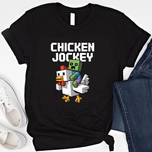 Chicken Jockey Shirt - Funny Farm Animal Tee, Perfect for Gamers & Animal Lovers, Gamer Gift