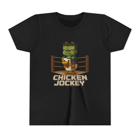 Chicken Jockey T-Shirt | Funny Minecraft-Inspired Shirt | Gamer Gift