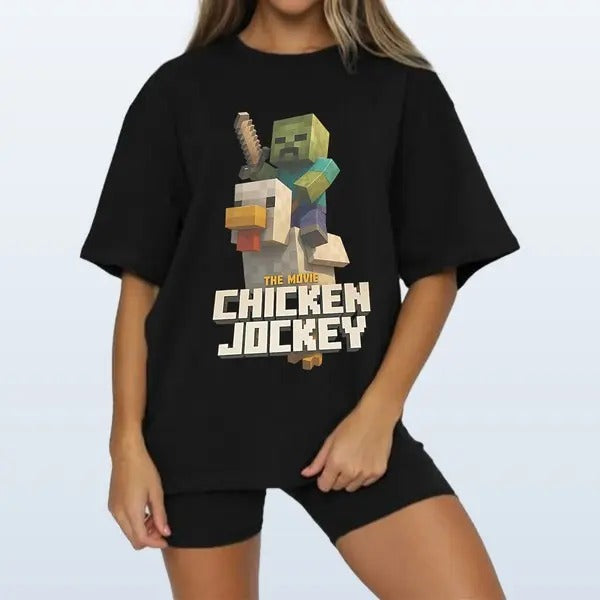 Chicken Jockey Unisex Classic Tee Miine.crafft Movie Inspired Graphic Shirt Cotton Graphic TShirt
