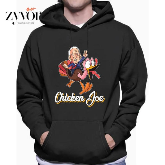 Chicken Joe Funny Hoodie Casual Street Style Fleece Fabric Pullover Hooded Sweatshirt for Women for Men