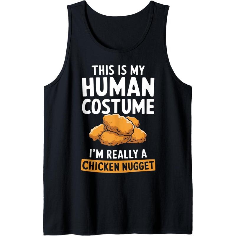 Chicken Nuggets for Women or Kids Funny Chicken Nuggets men Tank Top