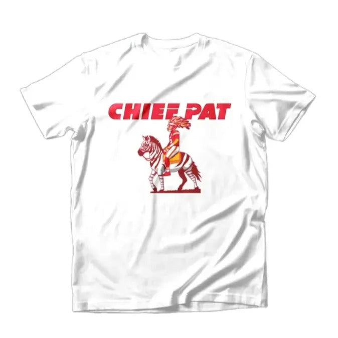 Chief Pat Tee Funny Graphic Shirt Kansas City Football Shirt Gift for Fans