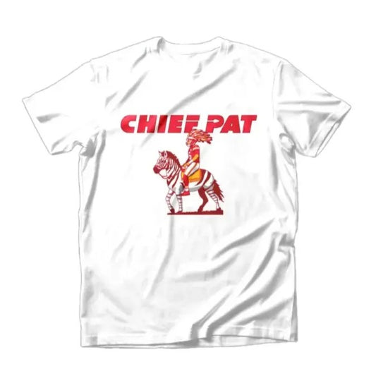 Chief Pat Tee Funny Graphic Shirt Kansas City Football Shirt Gift for Fans