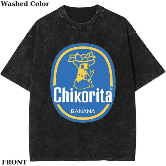 Chikorita Banana Pokemon Graphic T-Shirt, Pokemon T-Shirt, PKM Shirt, Anime Funny Shirt, Vintage Tee Streetwear Shortsleeve Printed Womenswear Top