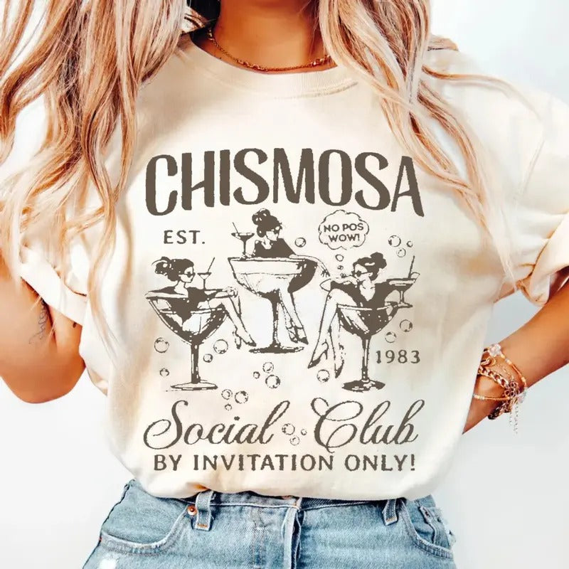Chismosa Social Club Shirt, Latina Chisme Tee Mexicana Gift, Latinx Funny Tshirt, Hispanic Trendy Latina Clothes, Mexican Fashion Tee Cafecito Tshirt, Unisex Short Sleeve Tee