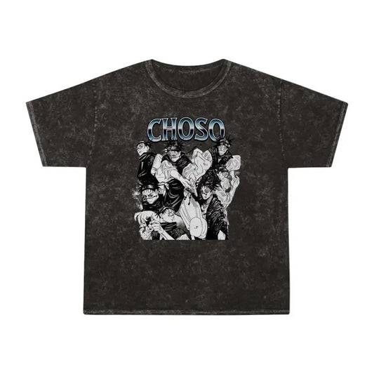 Choso Jujutsu Kaisen Wash T-Shirt Anime Streetwear Graphic Tee Japanese Manga Shirt Stylish for Anime Fans