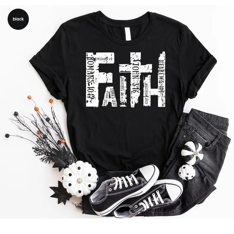 Christian Shirt, Bible Verse T-Shirt, Religious Outfit, Retro Faith T Shirt, Christian Cross Graphic  T-shirt, sweater and Hoodie