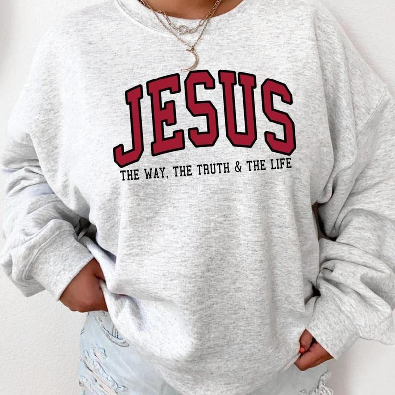 Christian Sweatshirt Jesus Sweatshirt Faith Sweatshirt - Trendy Crewneck Love Like Jesus Pray Sweatshirt