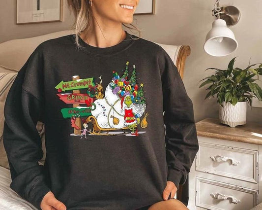 Christmas 2024 Sweatshirt, Retro Christmas Vibes Sweatshirt, Womens Christmas Sweatshirt, Holiday Sweater, Cute Christmas Sweatshirt, Christmas Gift, Winter Shirt