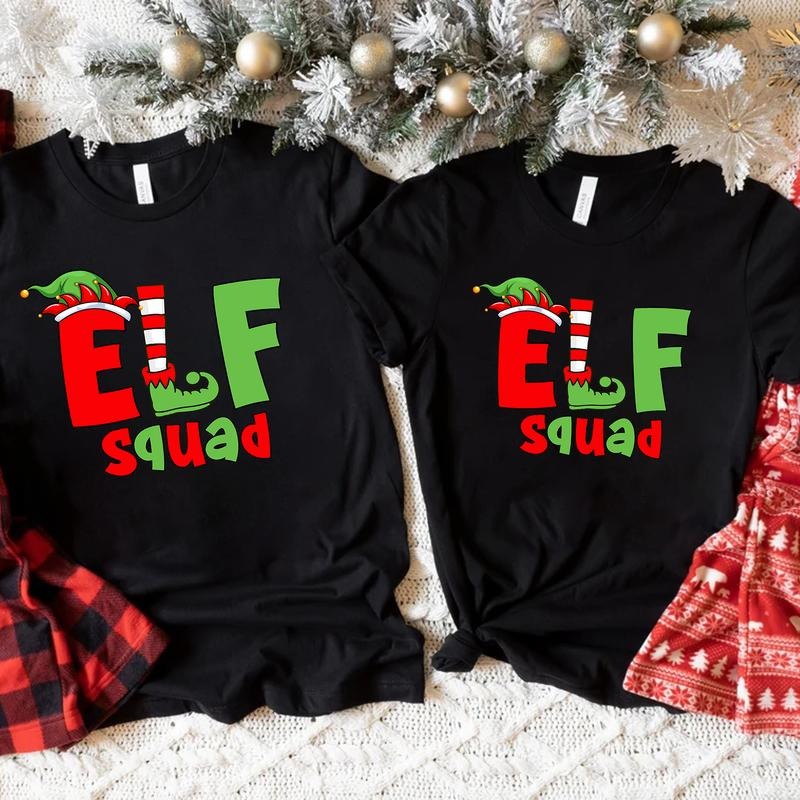Christmas Elf Squad T-shirt, Funny Christmas Shirt, Family Matching Tee, Christmas Family Shirt, Family Elf Tshirt