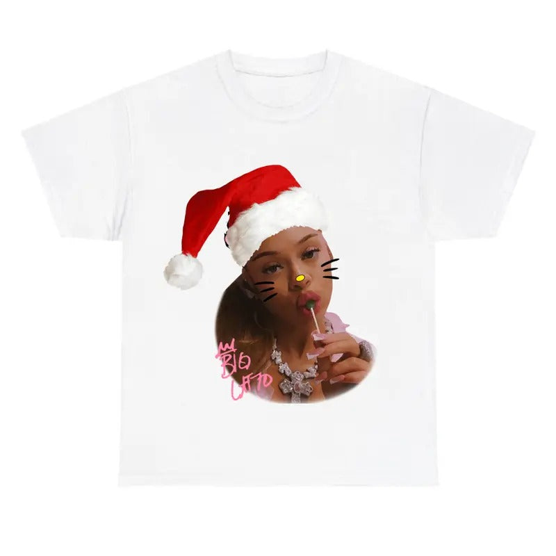 Christmas Funny Big Mama Santa Kittyyy Shirt, Cute Shirt