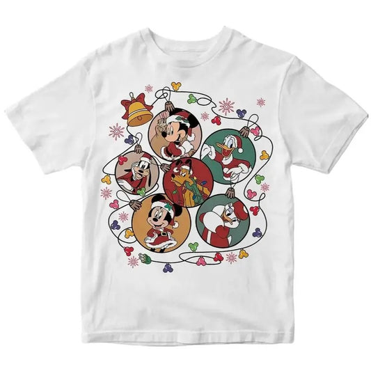 Christmas Mickeyyy Mousee and Friends Bubbleee Graphic Tee - Disneyyy Cartoon Shirt - Holiday Shirt - Mickeyy Shirt - Christmas Squad - Merry Christmas - Christmas Gifts