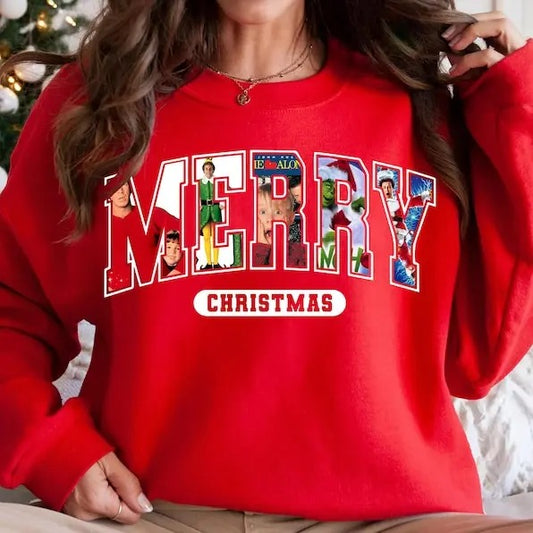 Christmas Movie sweatshirt, Retro Christmas sweatshirt, Christmas Characters sweatshirt, Christmas Sublimation Design, Funny Christmas, Sublimation Design, gift for friends, family