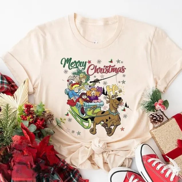 Christmas Scooby Doo Shirt- Sweatshirt, Merry Christmas Scooby Doo Sweatshirt, Family Christmas Shirt, Xmas 2024 Family Shirt, Retro Halloween Sweatshirt, Christmas Sweatshirt, Holiday Season Gift, Gift For Men, Gift For Women