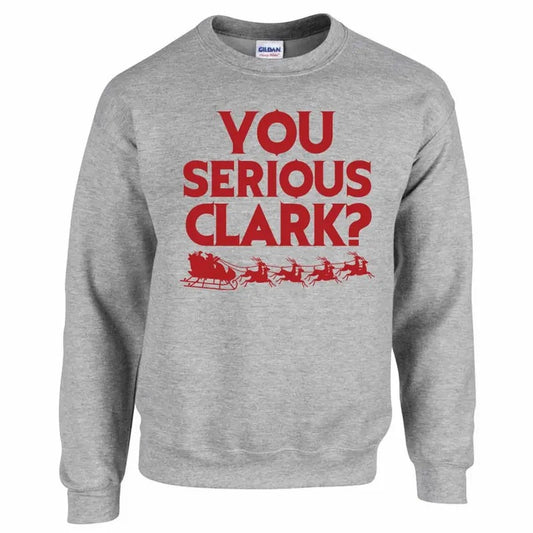 Christmas Vacation Sweatshirt, You Serious Clark Shirt, Christmas Party Shirt, Holiday Sweatshirt, Christmas Sweatshirt, Unisex - Item 4032