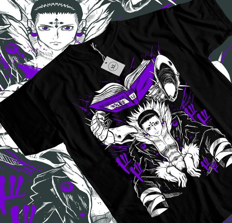 Chrollo Book Hunter X Hunter T-Shirt S-4XL Manga HXH Anime Graphic Tee Tshirt S-4XL