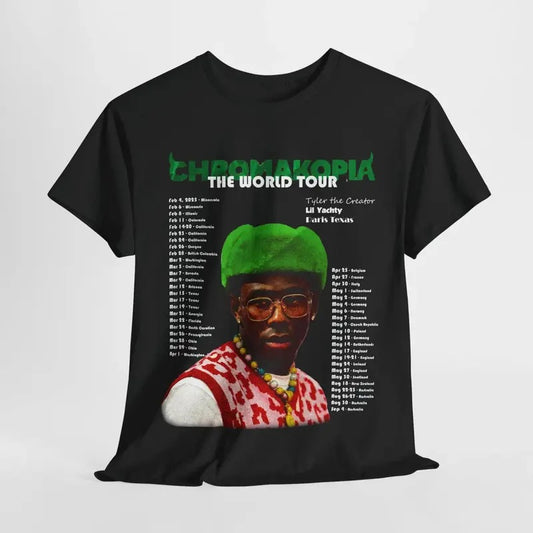 "Chromakopia Tour T Shirt Tyler the Creator Hip Hop Graphic Tee Y2K Rap Igor Flower Boy Call Me If You Get Lost Hip Hop Gift for Music Fans "