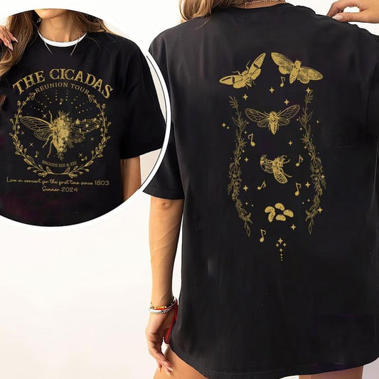 Cicada Concert Tour 2024 T-Shirt, Year of the Cicadas T-Shirt, Funny Cicada Shirt, Summer Tee, Insect Lover Tee, Bug Lover Gift, vintage bandtee