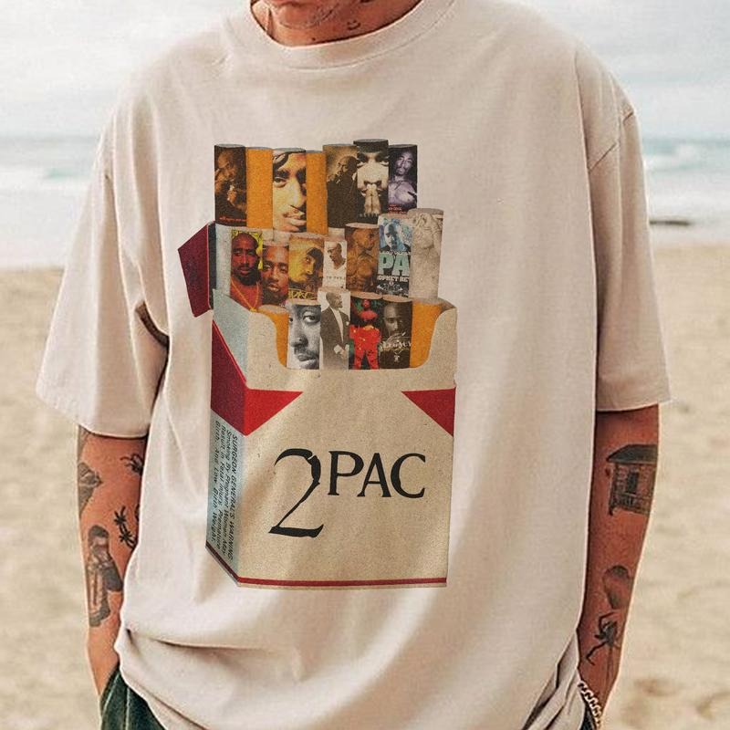 Cigar Lovers Short-Sleeve Unisex T-Shirt, Smoking T-Shirt, 2Pac Tupac Shakur T-Shirt, Tupac Shakur Vintage T-Shirt,2Pac Shirt, Rapper Shirt,Hiphop Shirt,Vintage 90s Bootleg Shirt,Unisex