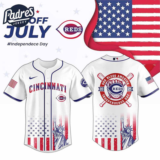 Cincinnati Reds Special Independence Day 2025 Baseball Jersey - Padres Jersey Oasis: Elevate Your Baseball Style Game