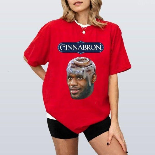 Cinnabron Meme Lebron Unisex T-shirt Retro Graphic Tee Perfect For Active Days And Casual Style