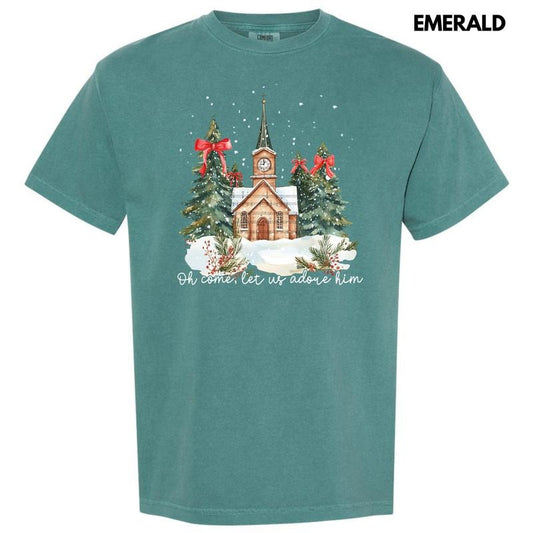 Classic Christmas Church Comfort Colors T-Shirt 'NLB'