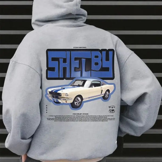 Classic Fordd Mustangg Shelbyy GT 350 Hoodie, Unisex, Menswear, Street Racing Shirt, Car Hoodie, Boyfriend Gift Gildan Hoodie
