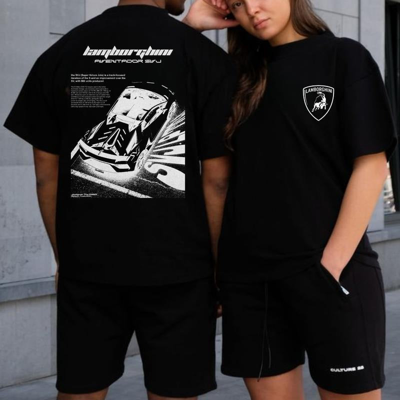 Classic Lamborghinii Aventadorr SVJ T-shirt Sweatshirt Hoodie, Unisex, Racing Shirt, Car Hoodie, Classic Cotton Menswear Womenswear