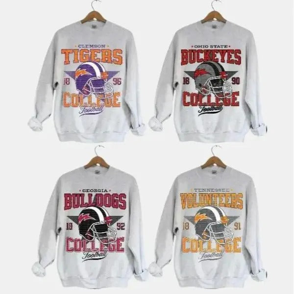 Classic Sport Crewneck - Vintage NCAA All University Football Sweatshirt