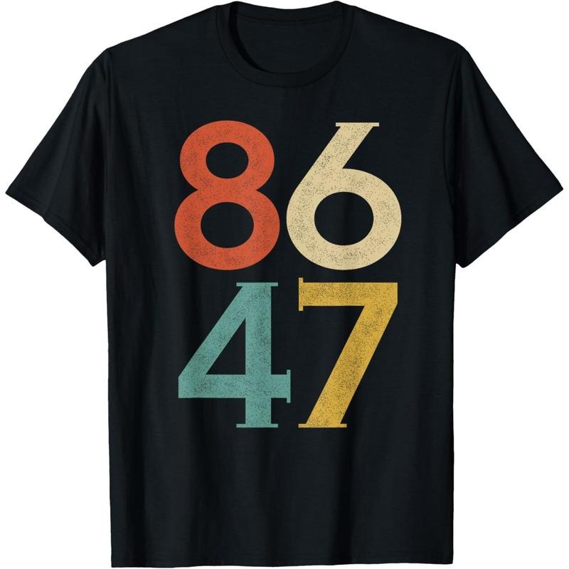 Classic Vintage 80s Style 86 47 Anti Trump T-Shirt