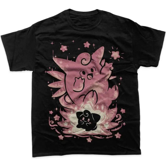 Clefable Shirt, Cleffa Shirt, Pokemon Shirt, Pokemon merch, Anime Shirt, Graphic Tee, Men's Vintage Tees, Pokemon Vintage Shirt, Gift For man, gift for her Top Menswear Underwear Tshirt Streetwear Human T-Shirt Tropical Shortsleeve Crewneck