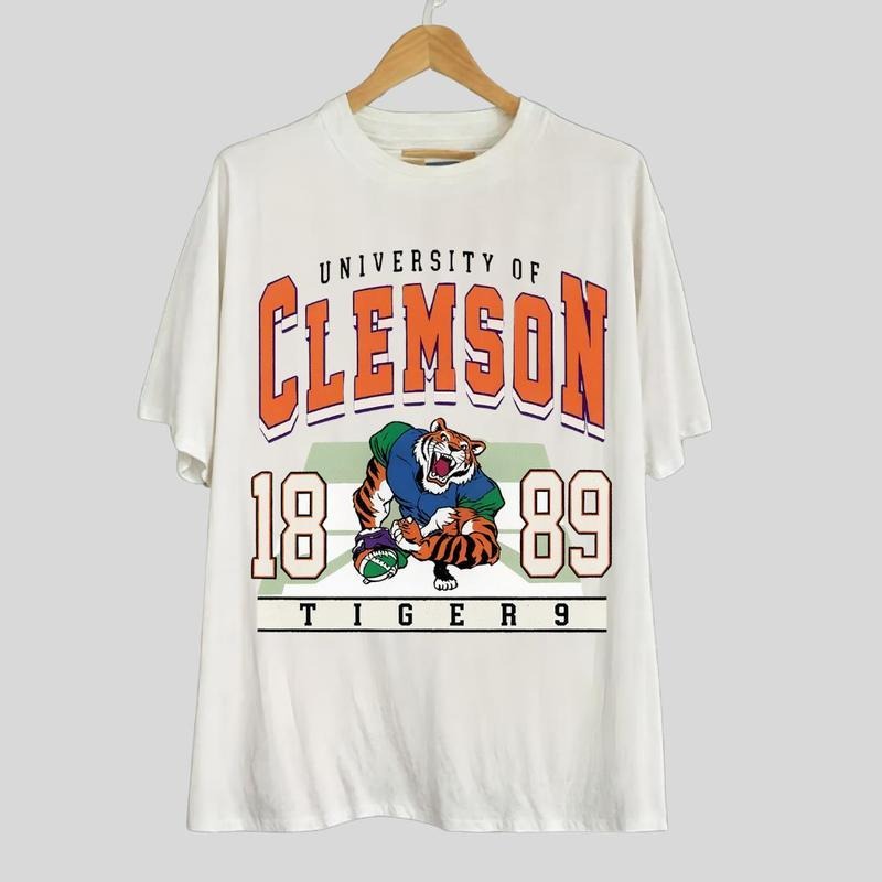 Clemson Vintage College Football Shirt Classic Design Shirt