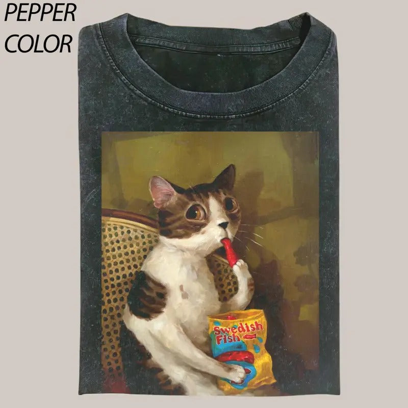 Cleo Found The Swedish Fish - The Gallery Holt Vintage Graphic Tee, graphic, Funny Unisex T-shirt, meme shirts, clothing Menswear Top Streetwear