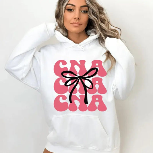 Cna Coquette Sweatshirt, Cna Ribbon Hoodie, Cna Gift, Cna Nurse Gift, Cna Graduation Gift, Certified Nursing Tee, Unisex Crewneck Pullover Tee, Crewneck Top