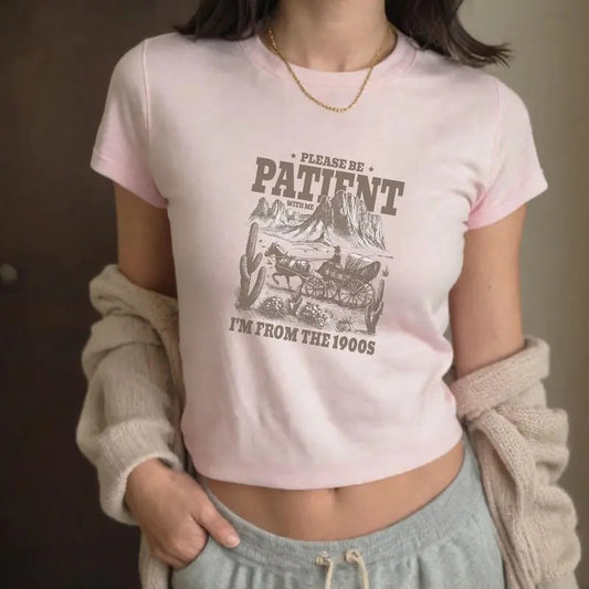 Coastal Cowgirl Baby Tee - Y2K Howdy Shirt for Girls - Comfort, Casual Cotton Top