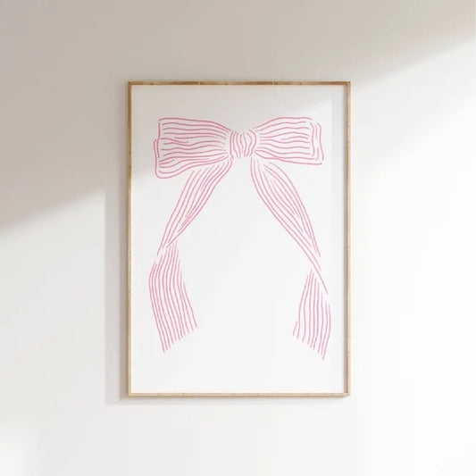 Coastal Granddaughter Vintage Hair Bow Art Print, Coastal Aesthetic Watercolor Vintage Art Print, Vintage Art Decor Coastal, Poster Prints No Frame, Gifts For Girls Art Prints, Large Wall Art, Gifts For Birthday Christmas Artwork Landscape