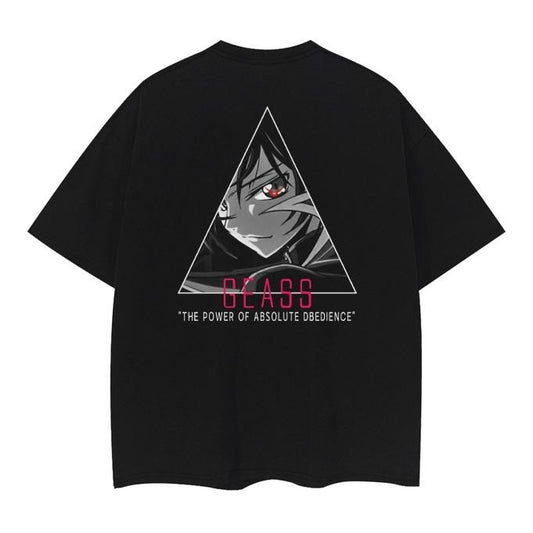 Code Geass "Lelouch" Vintage Oversized Tee Anime T-shirt 100% Cotton Original Design Men's Top Streetwear Casual Menswear Tshirt