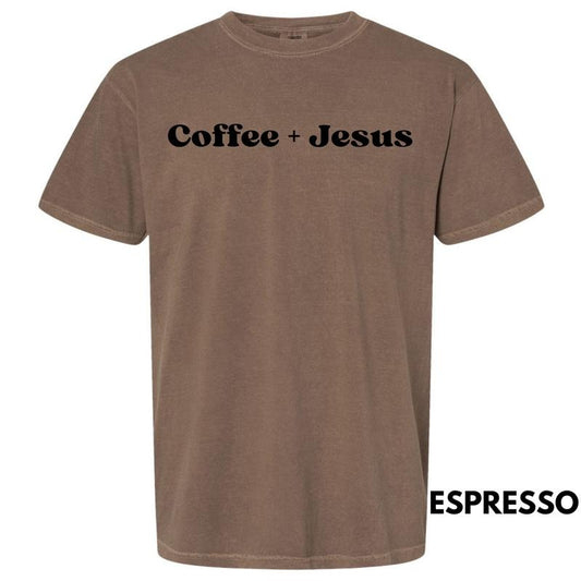 Coffee & Jesus Comfort Colors T-Shirt 'NLB'