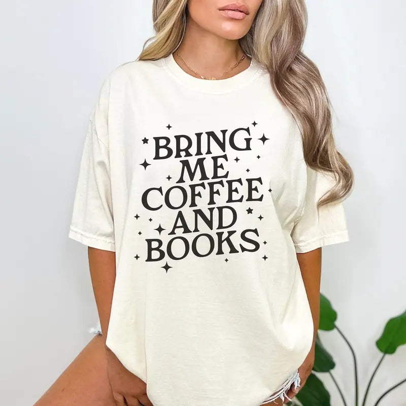 Coffee Books Tee - I Love Books Coffee Tshirt Books Tshirt  T-shirt, sweater and Hoodie