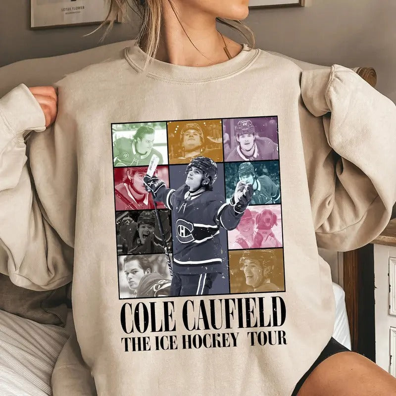 Cole Caufield The Eras Tour Sweatshirt, Montreal Canadiens Sweatshirt, Montreal Hockey Sweatshirt, Ice Hockey American Sweatshirt, Hockey Fan Gifts