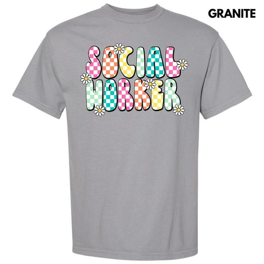 Colorful Social Worker Comfort Colors T-Shirt 'NLB'