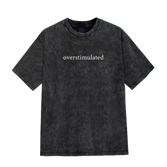 Colortone Mineral Wash Overstimulated Shirt for Mom, Cowboy Frog T-Shirt, Unhinged TShirt, Weirdcore Clothing, Gen Z Shirt, Weird Stuff Funny TShirt