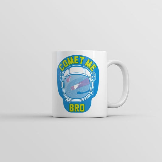 Comet Me Bro Mug Funny Astronaut Graphic Novelty Coffee Cup-11oz Funny Coffee Mugs Ceramic Printed Drinkware Cup